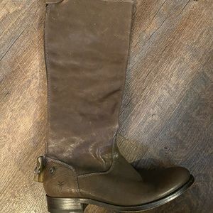 Brown leather Frye boots size 7